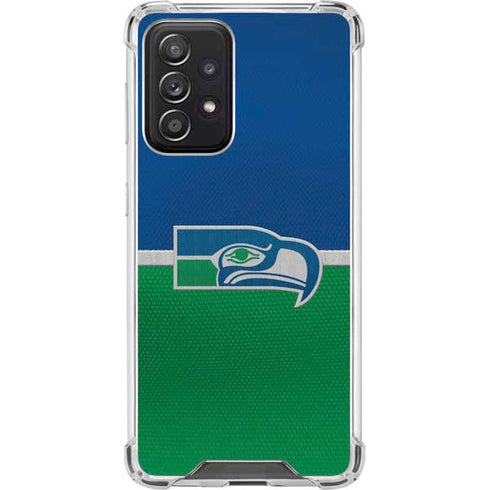 NFL Seattle Seahawks Vintage Galaxy A52 5G Clear Case